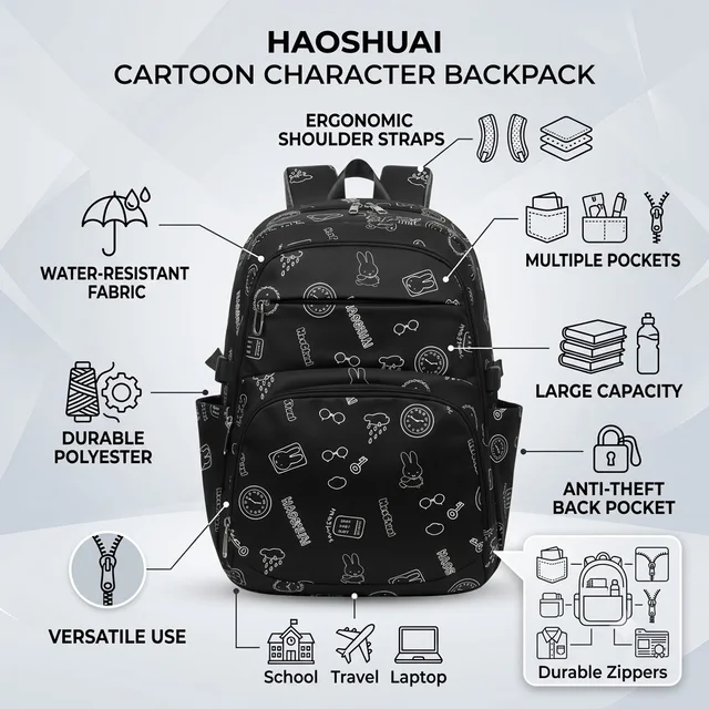 Backpack Bag School College Office Laptop