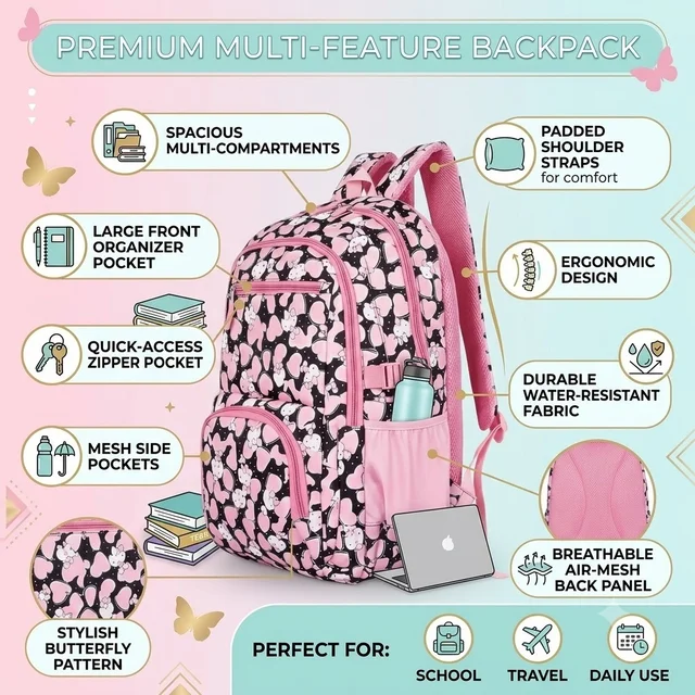 Backpack Bag School College Office Laptop