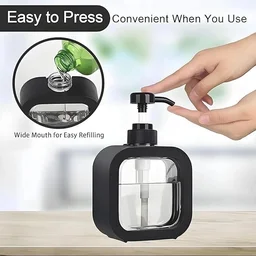Combo Liquid Soap Dispenser Black & White