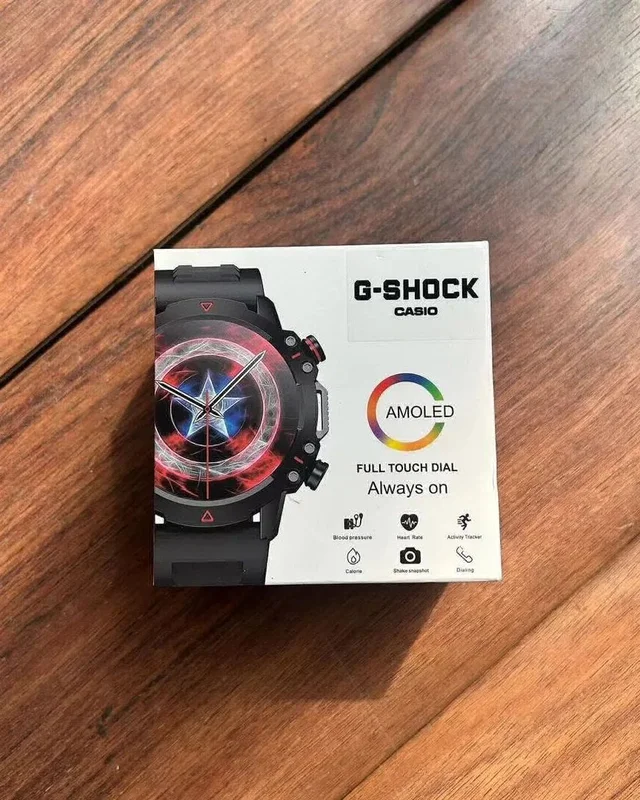 Trending G-shock Avengers Design Smart Watch With Wallpaper Change And Calling, LED display - Green