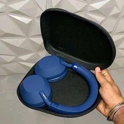 First Time In India S0ny WH-1000XM5 Premium Collection Comes With Headphone Case - Blue