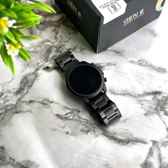 Generation 6 2023 Metallic Alloy Body With Amalgam Of Most Unique Colours Till Date, Heart Sensor With 24/7 Monitoring, Bluetooth Calling Support - Black