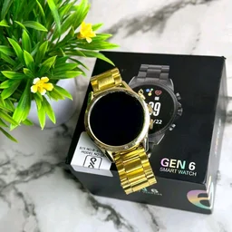 Generation 6 2023 Metallic Alloy Body With Amalgam Of Most Unique Colours Till Date, Heart Sensor With 24/7 Monitoring, Bluetooth Calling Support - Gold