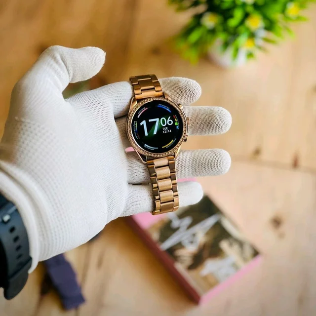 Smartwatch Generation 8 - 2024 Diamond Design With Dual Belts | One Silicon Strap And One Metal