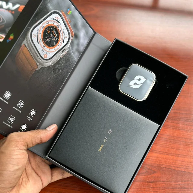 Wearfit HW8 Ultra Smartwatch | Multifunction NFC, Voice Assistant |Power Saving Mode, Always On Display - Orange