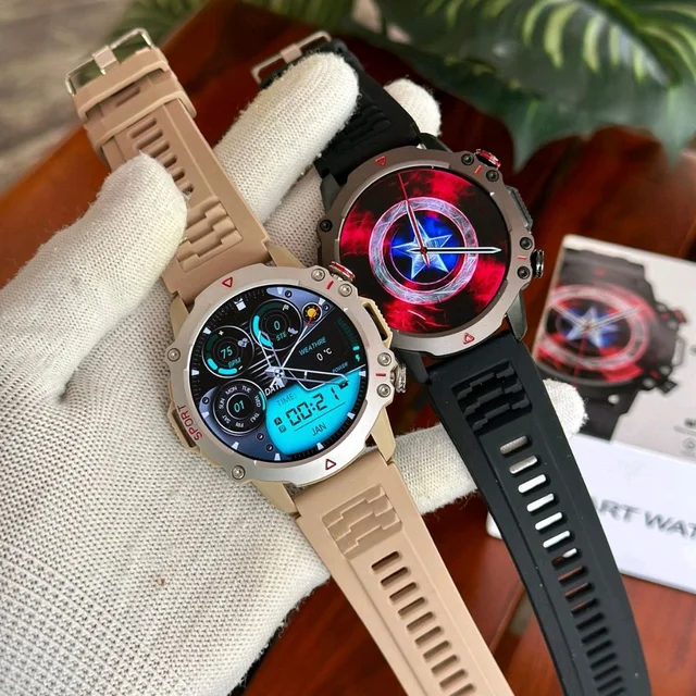 TF 10 Pro Captain America Smartwatch With 100% Water Proof + Ultra Amoled Hd Display | High Quality Metal Body Long Lasting Battry Back Up - Black