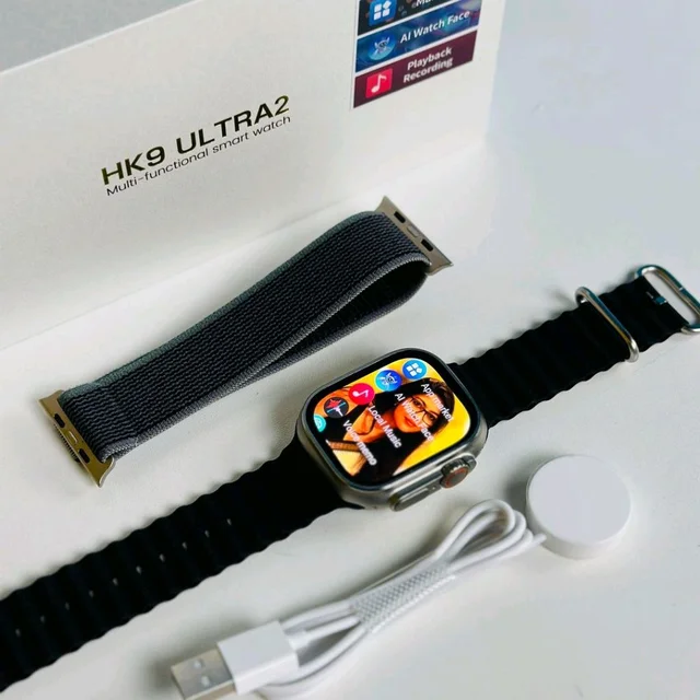 Wearfit HK9 Ultra 2 ChatGPT Amoled Smart Watch 49mm Wireless Charging Bluetooth Call Men Local Music Smartwatch 2024