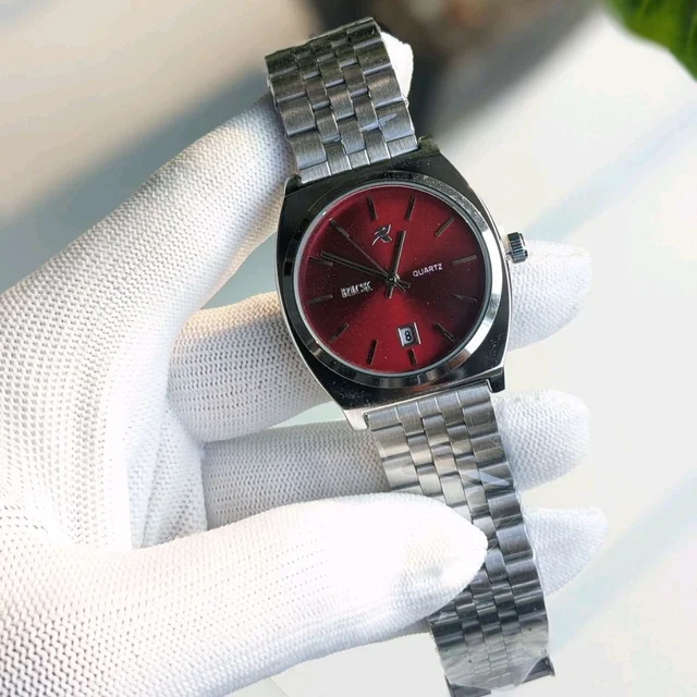 Rick Analog Quartz Movement Watch With High Quality Strap Best finishing Body & Case - Red