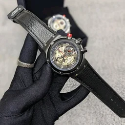Most Demanded Analog Quartz Movement Watch With High Quality Strap Best finishing Body & Case - Black