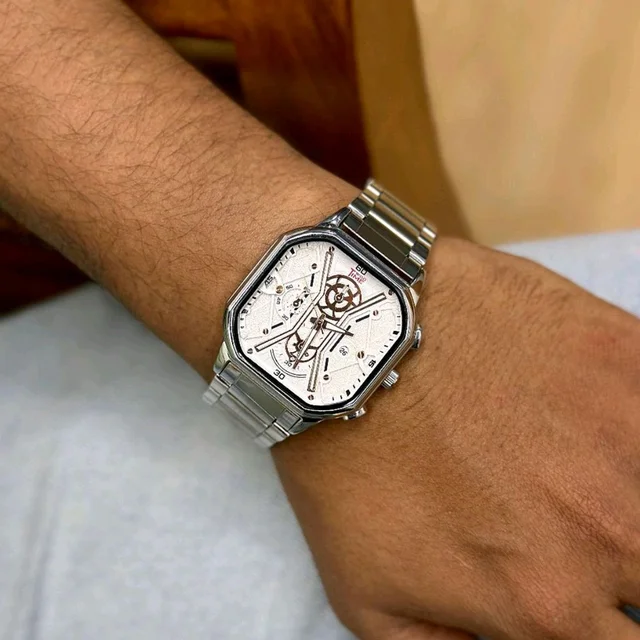 V9 Analog Quartz Movement Watch With High Quality Strap Best finishing Body & Case
