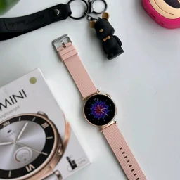 2024 GT4 mini Smart Watch for Women Lady Heart Rate 1.27inch Screen BT Call Wireless Charging IP67 Waterproof NFC Smartwatch, Dual Strap With Free Gift