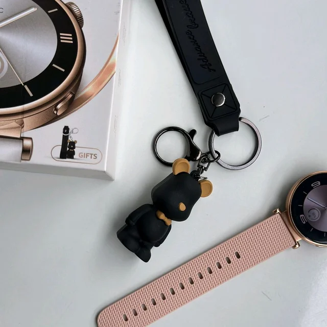 2024 GT4 mini Smart Watch for Women Lady Heart Rate 1.27inch Screen BT Call Wireless Charging IP67 Waterproof NFC Smartwatch, Dual Strap With Free Gift
