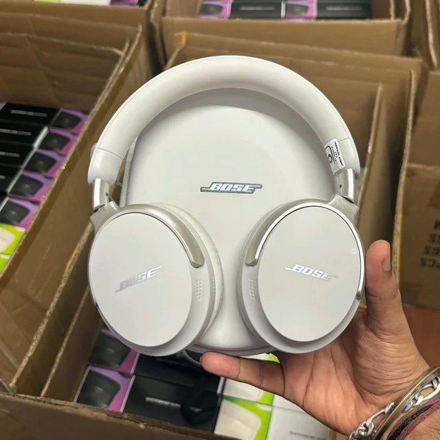 First Time In India 1:1 Master Replica B0se Qc Ultra China Pack, Quietcomfort Ultra With Original Box Packing - White Smoke