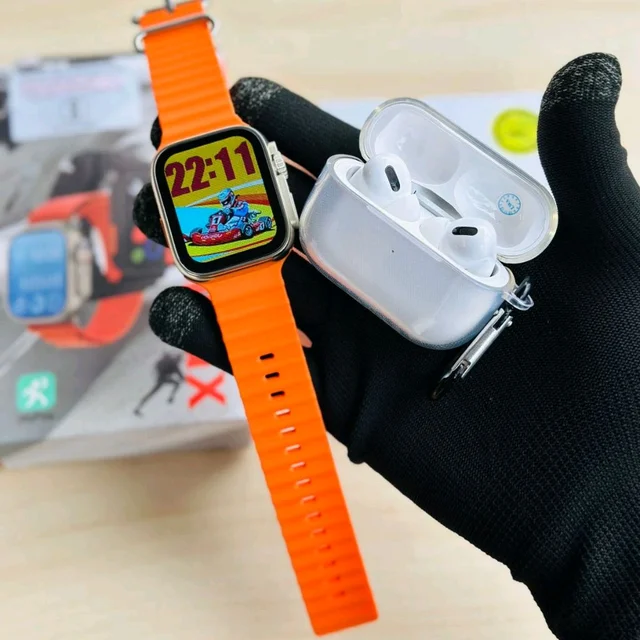 I8 Ultra Max Smartwatch And Air Pods Pro Base Quality With Best Quality Silicon Case