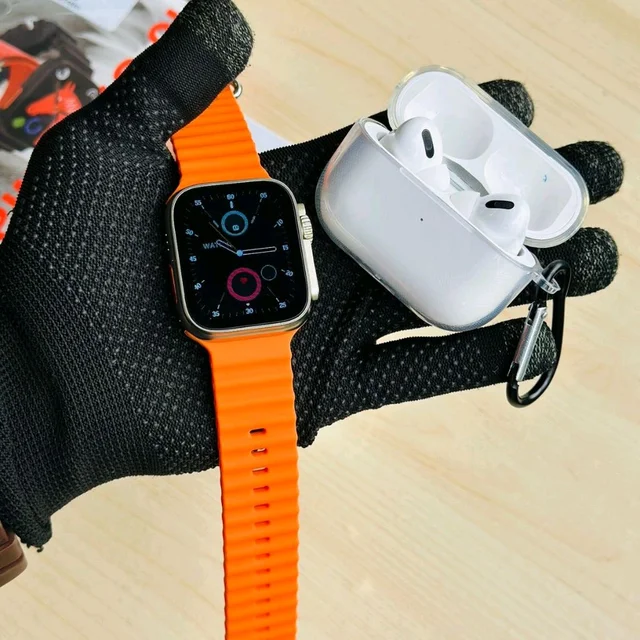 I8 Ultra Max Smartwatch And Air Pods Pro Base Quality With Best Quality Silicon Case