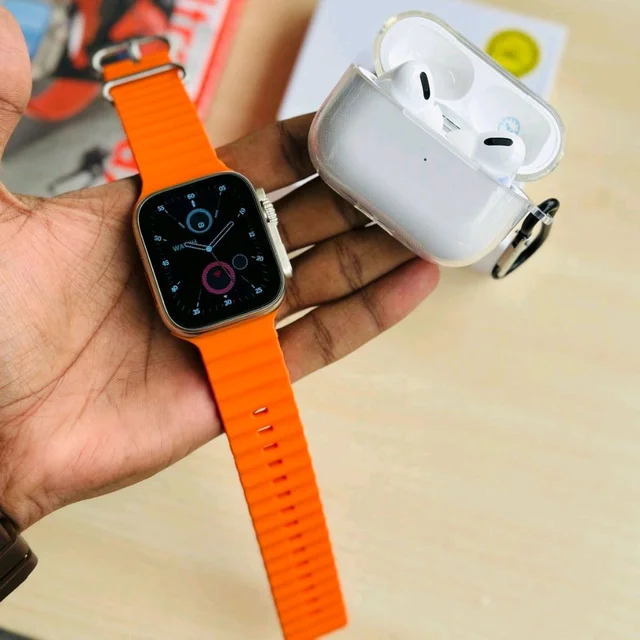 I8 Ultra Max Smartwatch And Air Pods Pro Base Quality With Best Quality Silicon Case