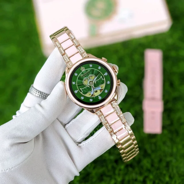 Smartwatch Generation 11 Premium Smartwatch - 2024 Diamond Design With Dual Belts | One Silicon Strap And One Metal