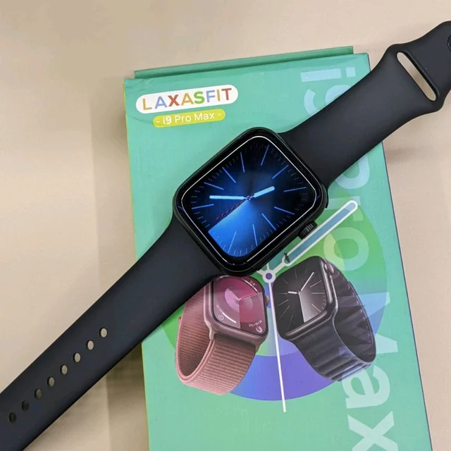 Laxasfit i9 Pro Max Smartwatch, Alarm Clock, Bluetooth Call, Calendar, Calculator, Stopwatch, Sleep Monitoring And Find Mobile Phone Function - Black