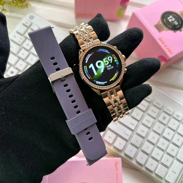 First Time In Ever Generation 9 Pro Edition Smartwatch With Diamond Belt And Silicon Strap