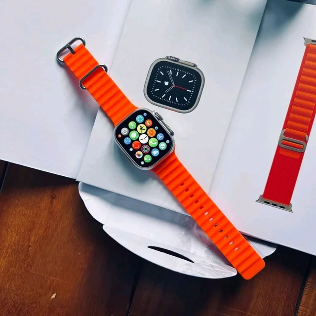 Series 8 Ultra 49MM Smartwatch With Dual Strap Now With Premium Ocean Belt Premium Original Packaging Logo On Off