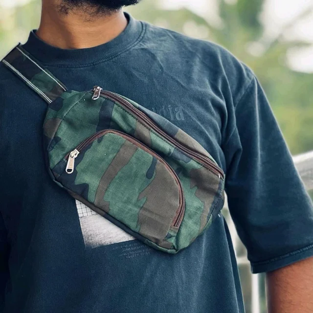Lightweight Waist Bag for Men & Women | Brown Waist Bag / Pouch bag Waist Bag /Pouch bag - SRWB2