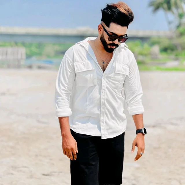 Velvet Double Pocket Premium Quality Shirt - XXL