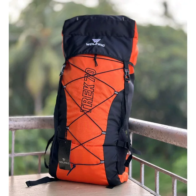 Original Outdoor Sports Backpack 75L Mountaineering Bag Waterproof Hiking Backpack Camping Climbing Rucksack Travel Trekking Backpack - 1 Month Stitching Warranty