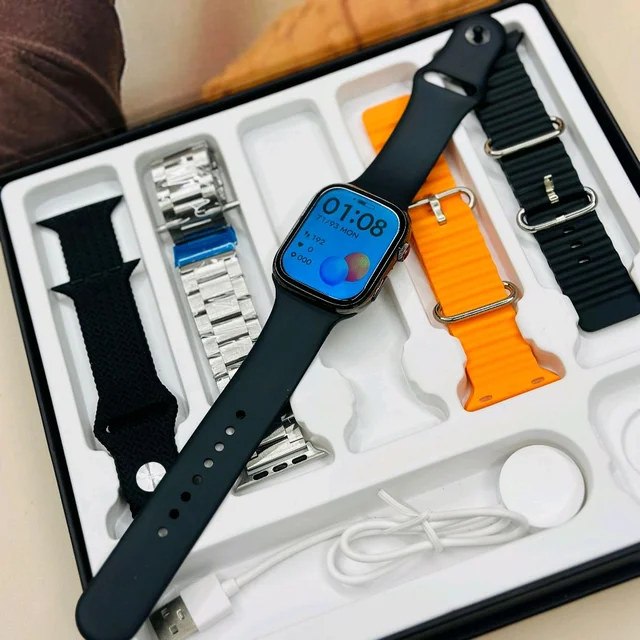 Series 9 Combo Pack With 5 Best Quality Straps, Bluetooth Calling Support, iOS and Android Compatible