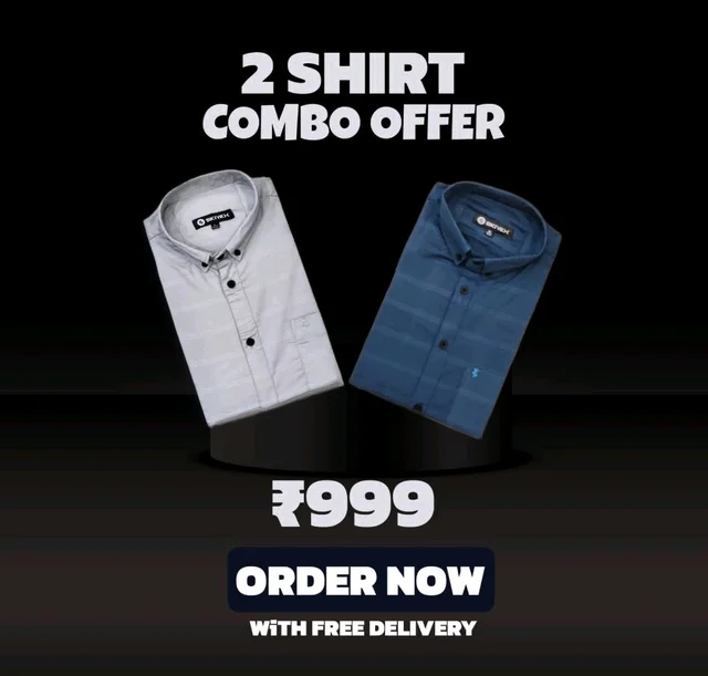 2 Shirt Combo Offer, Skiyex Original Cotton full Sleeves Shirt - Xl
