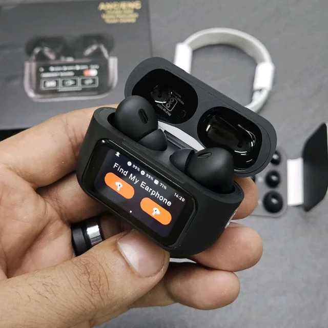 Air Pro 2 Plus With Display, Wallpaper, Timer, Brightness, Anc, Transparency control, Battery percentage