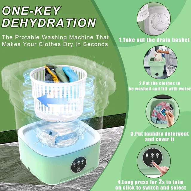 Mini Washing Machine Portable Foldable