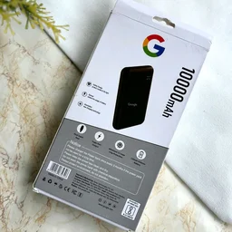 10000mAh Powerbank, Dual USB-A Outputs | Dual Input Ports | Lithium Polymer Power Bank | Plastic Casing, Lightweight