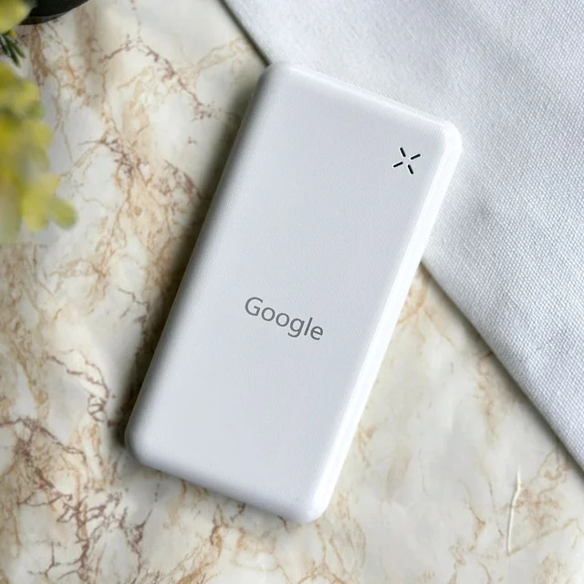 10000mAh Powerbank, Dual USB-A Outputs | Dual Input Ports | Lithium Polymer Power Bank | Plastic Casing, Lightweight
