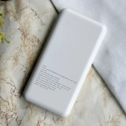 10000mAh Powerbank, Dual USB-A Outputs | Dual Input Ports | Lithium Polymer Power Bank | Plastic Casing, Lightweight