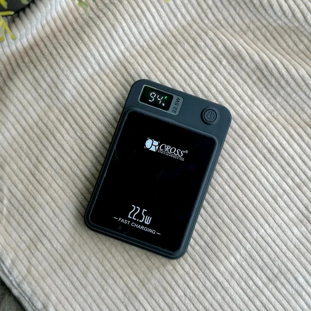 Original CROSS 10000 mAh 22.5 W Wireless Power Bank (Black, Lithium Polymer, Fast Charging, Quick Charge 4.0 for Mobile)