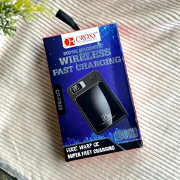 Original CROSS 10000 mAh 22.5 W Wireless Power Bank (Black, Lithium Polymer, Fast Charging, Quick Charge 4.0 for Mobile)