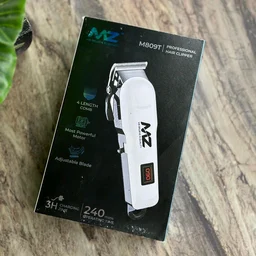 MZ M809T (PROFESSIONAL HAIR TRIMMER) 2000 mAh Battery with LCD Battery Display Trimmer 240 min Runtime 4 Length Settings
