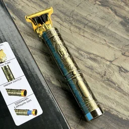 MZ M851T (PROFESIONAL HAIR TRIMMER) Full Metal Trimmer with 1200 mAh battery Trimmer 120 min Runtime 3 Length Settings (Gold)