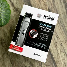 Sanford SF1957HC Trimmer 75 min Runtime 5 Length Settings (Silver)