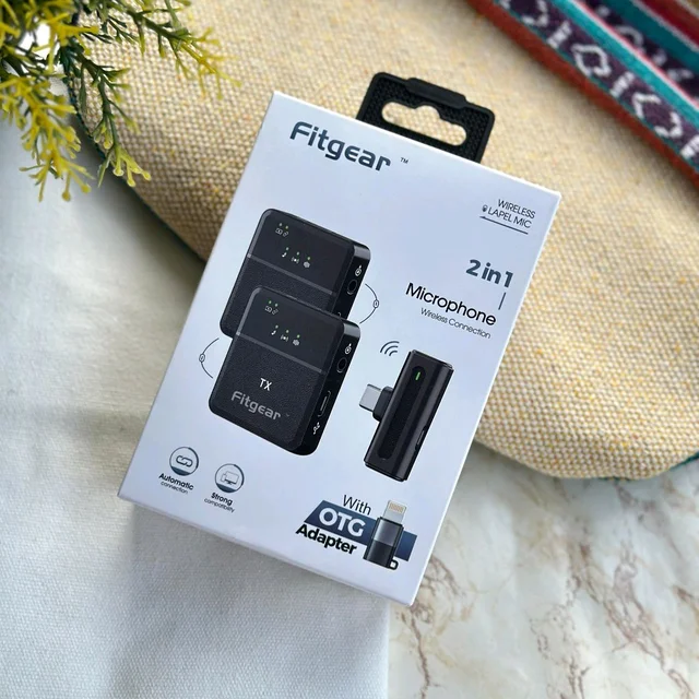 Dual Wireless Mic for Interviews, Podcasts, ASMR Recording, Youtube Videos and Vlogs Mobile Microphone (Black)