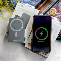 Original KEEPHONE PowerBank LUCCI Magsafe 10000mAh Gunmetal, High End Quality Product - Gray, 1 Month SR SHOPY Warranty