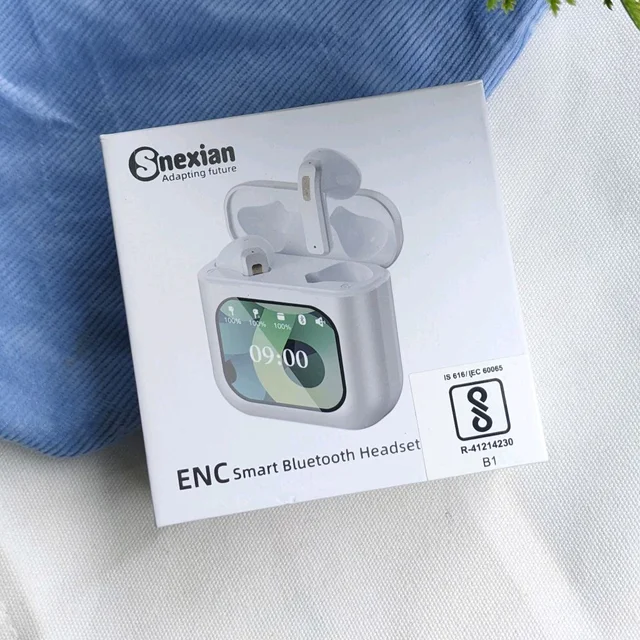 Original Snexian K1 Bluetooth Headset (Black, True Wireless) - White