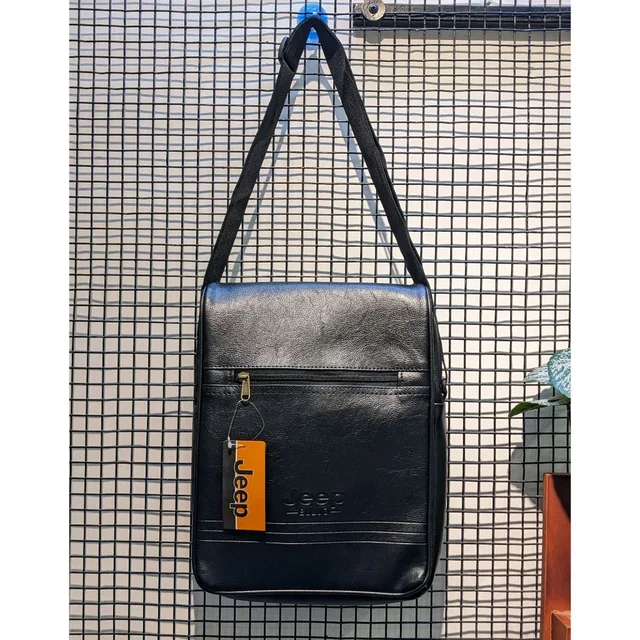 Jeep Ultra Sporty Messenger Sling Bag For Multipurpose Use - Black