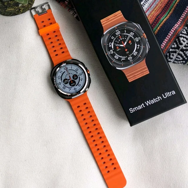 Most Demanding Ultra Budget Model, Watch 7 Ultra Smartwatch, Always On Display, On/Off Logo - Orange