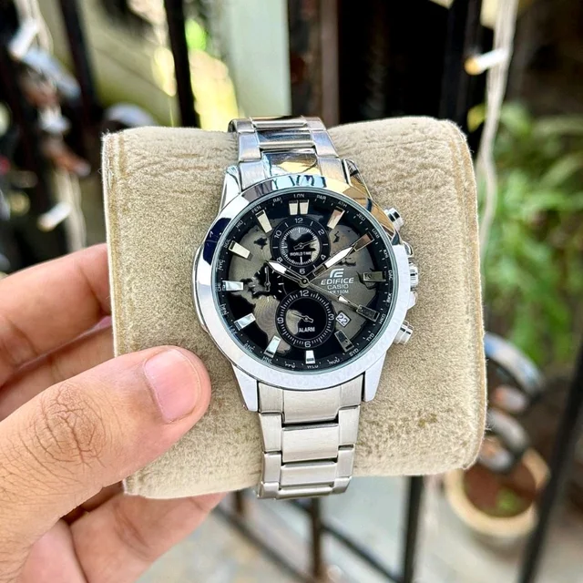 Analog EFR 303 World Map Powerful Hi-End Quartz Chronograph Machinery Watch For Men