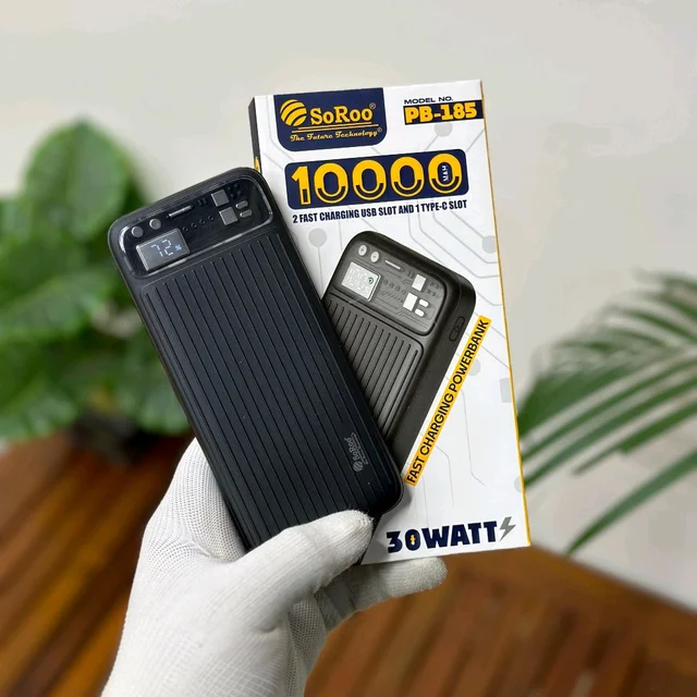 Original Soroo PB-185 30 Watt 10000mah Portable Powerbank
