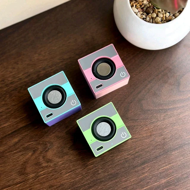 Mini Portable Square TidePlay Wireless Bluetooth Speaker Alloy Material HD Sound 5 W Bluetooth Speaker - SRS1