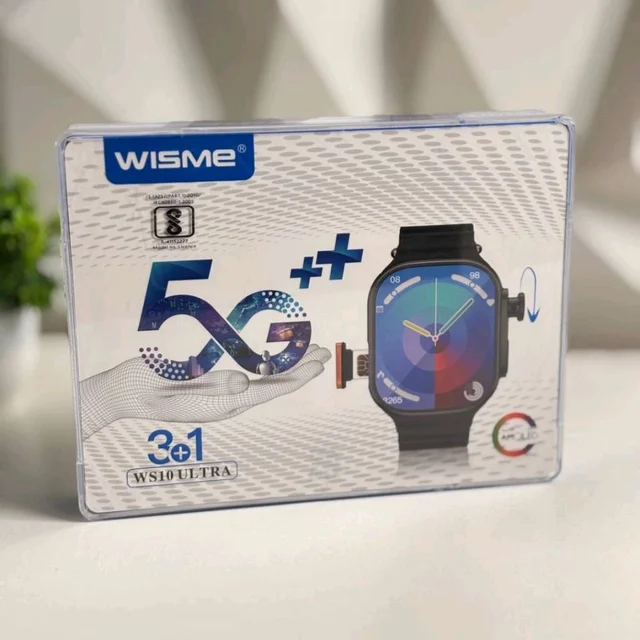 WS10A Ultra Android Smart Watch 360° Camera Rotating, RAM 8 GB Storage 128GB | 3 Straps With Accessories