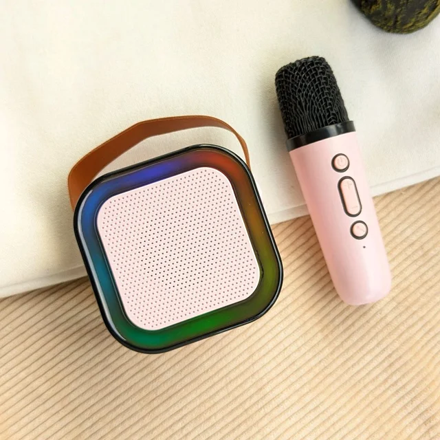 Portable Bluetooth Speaker Dynamic Thunder Sound With RGB Light Bluetooth Speaker Multicolour, Stereo Channel And Microphone Set - SRB1