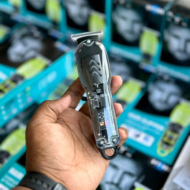 GYT-999 Rechargeable Hair Cutting Machine Barber Shop Fade Professional Hair Clippers Cordless Trimmer Transparent Cover